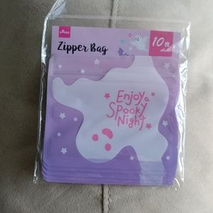 Spooky ghost zipper bags